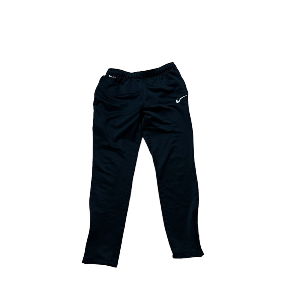 Nike Dri-Fit black straight-leg pants-zipper pockets/ bottoms Size XL